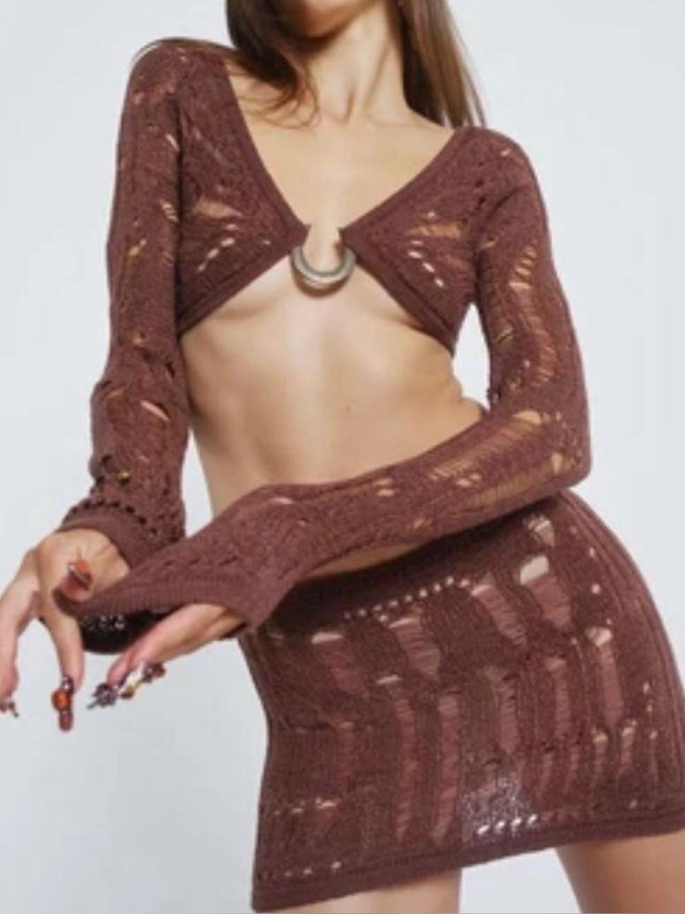 Jaded London | Saddle Up 2-way Knitted Mini Dress *Special Edition*